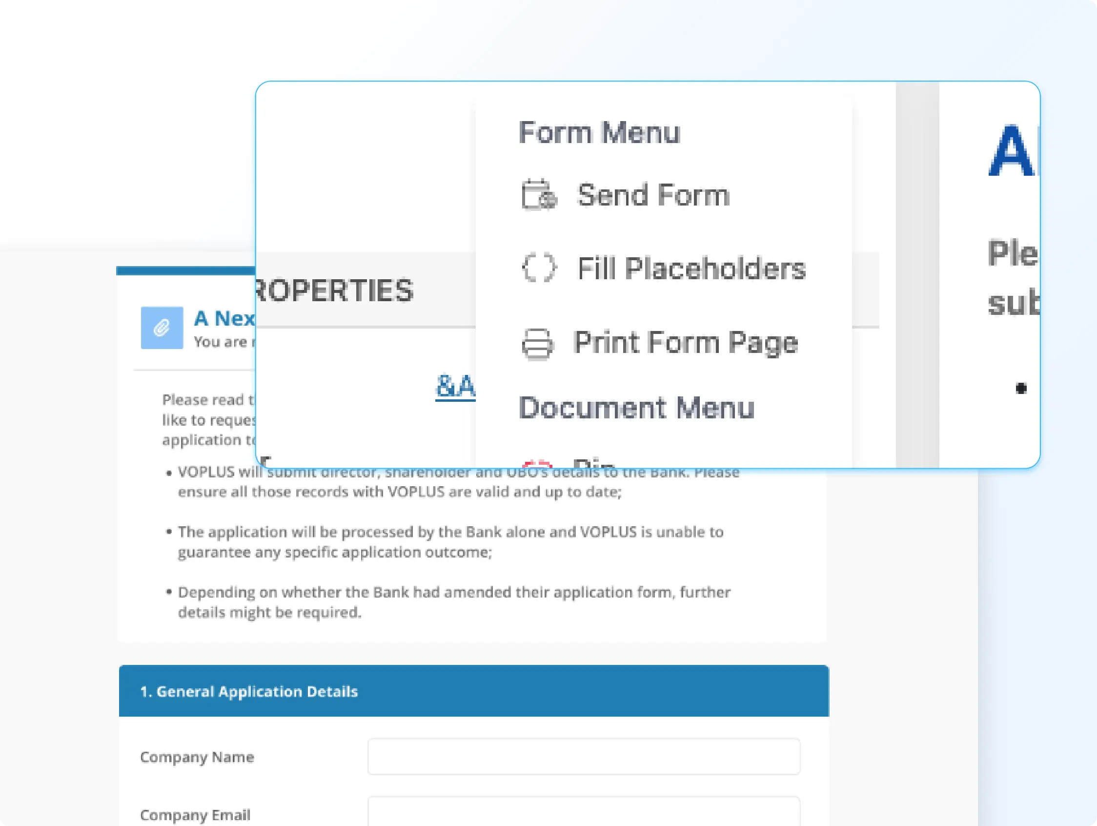 Digital signature interface